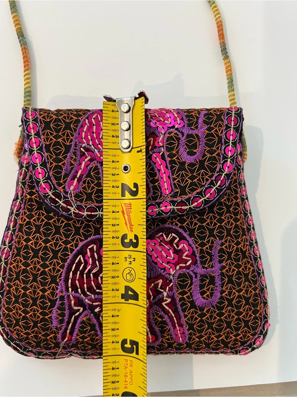 New Hand Made Crossbody Elephant Bag from Thailand
